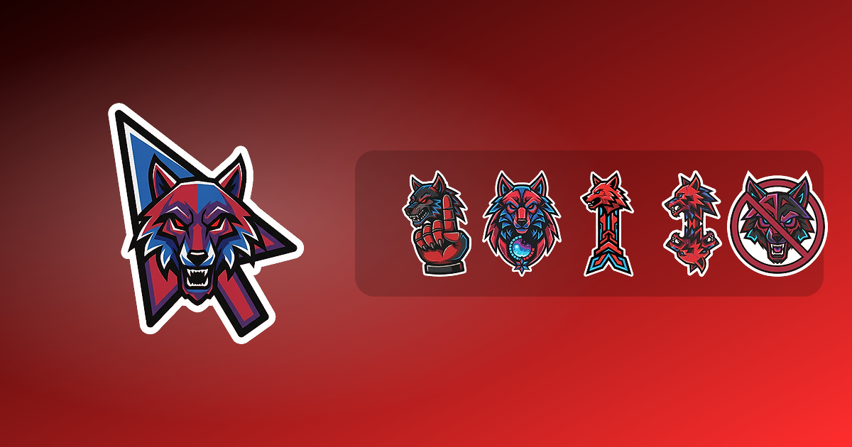 Wolfpack Custom Cursor Pack — preview of the wolfpack mouse cursors