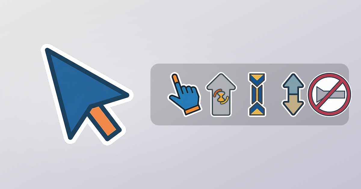 Mono Custom Cursor Pack — preview of the mono mouse cursors