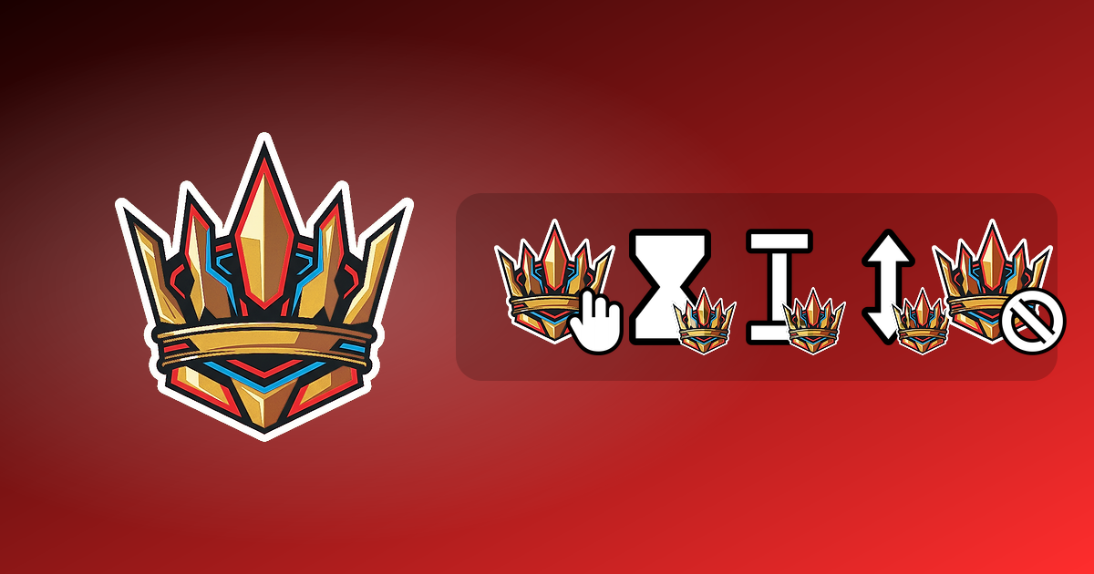 A Golden Crown Custom Cursor Pack A Golden Crown Custom Cursor Pack — preview of the a golden crown mouse cursors