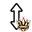 A Golden Crown vertical resize cursor
